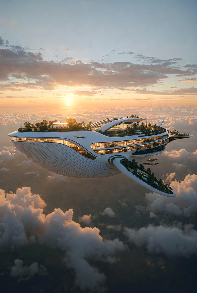 黄昏の空中回廊：GXを融合した空飛ぶ大型クルーズ